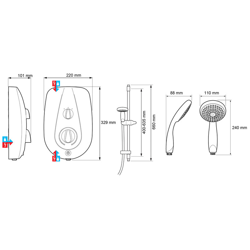 Mira Go Electric Shower 10.8kW