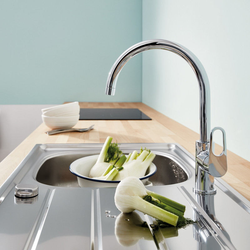 Grohe BauFlow Mono Mixer Kitchen Tap
