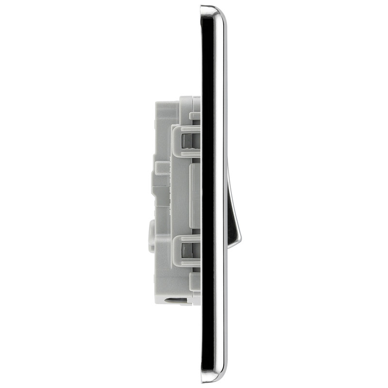 BG Polished Chrome 10A Switch 1 Gang 2 Way