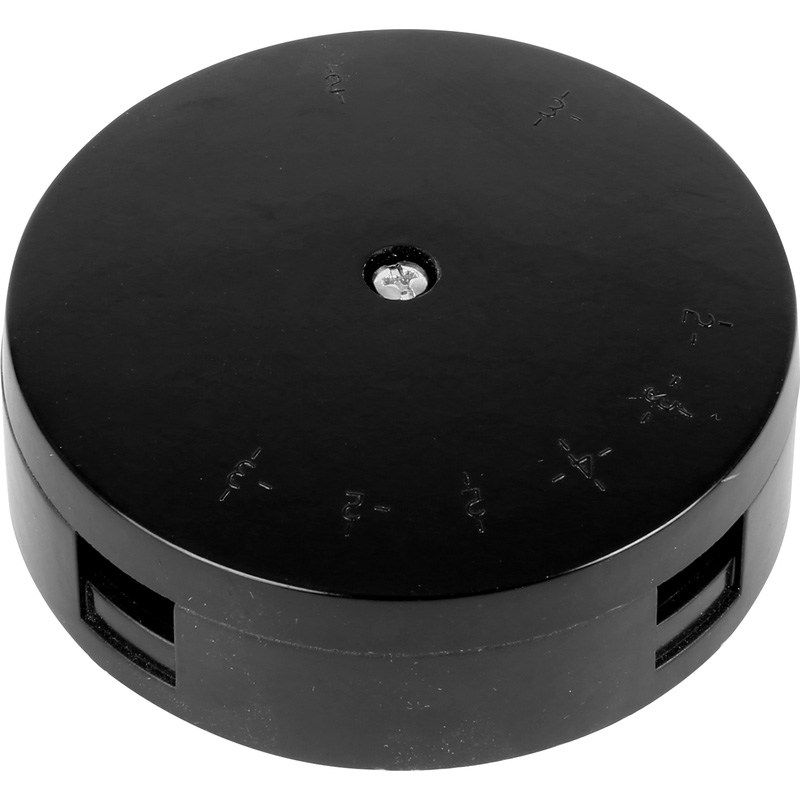 Axiom Lighting Junction Box 20A 4T Small Black Trade Pack