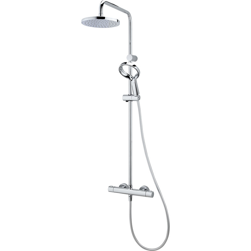 Methven Aio "Aurajet" Cool to touch Bar Mixer Shower Kit Chrome with Diverter