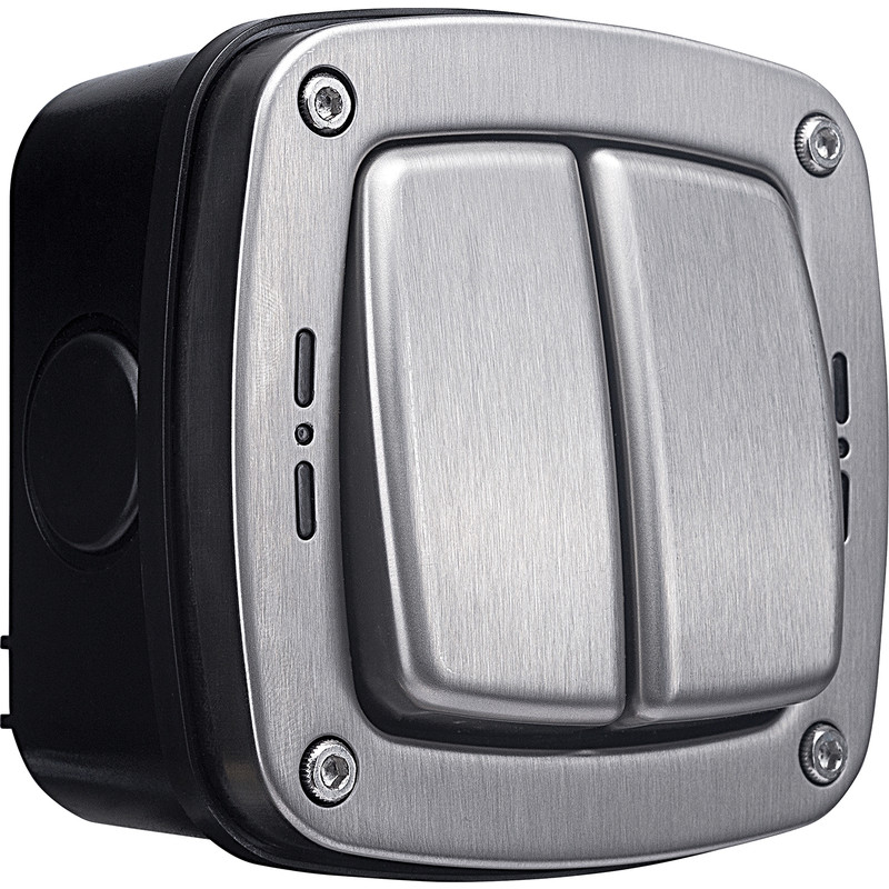 BG Decorative IP66 20A Switch 2 Gang 2 Way