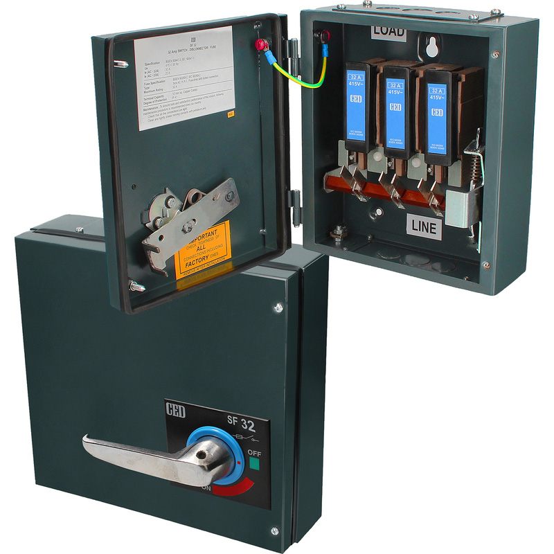 Metal Clad Switch Fuse Isolator 32A 270x160x140