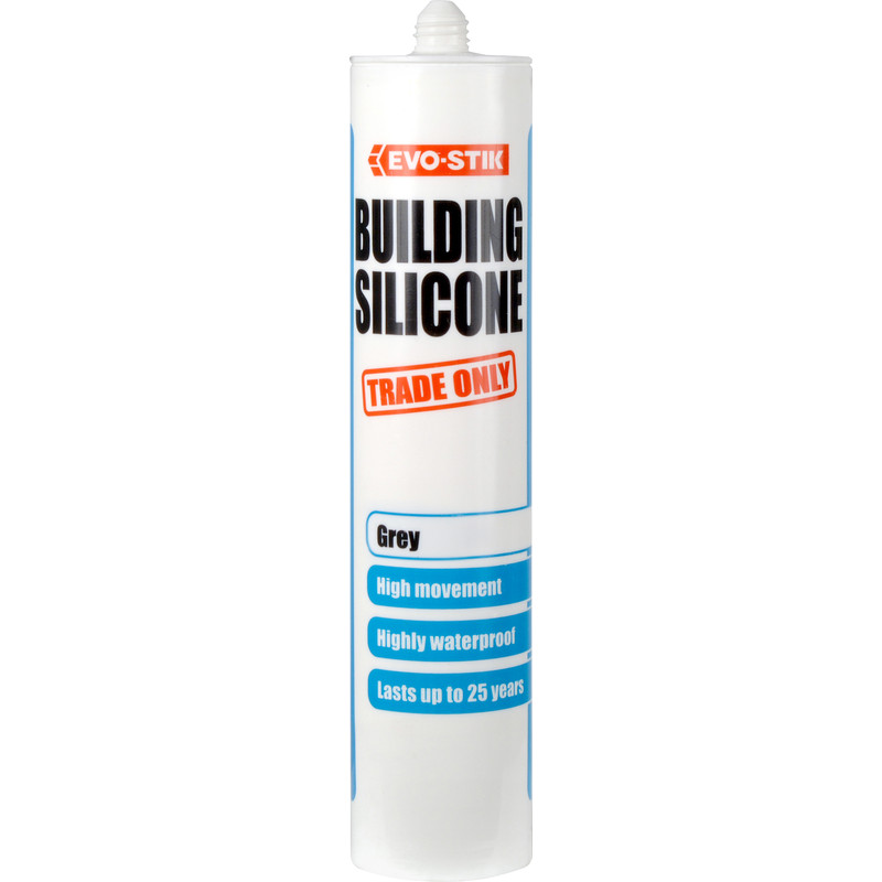 Evo-Stik Trade Building Silicone 280ml Grey