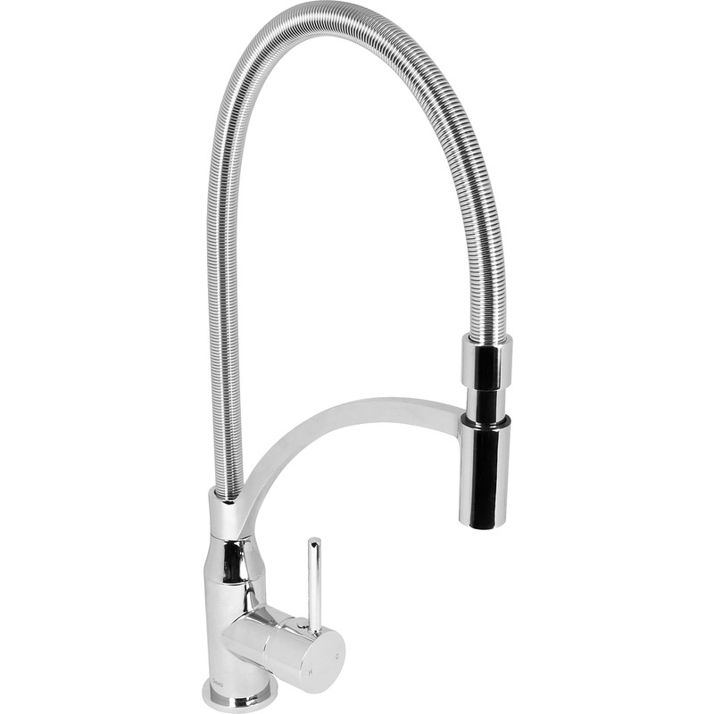 Waddesdon Pull Out Mono Mixer Kitchen Tap Chrome