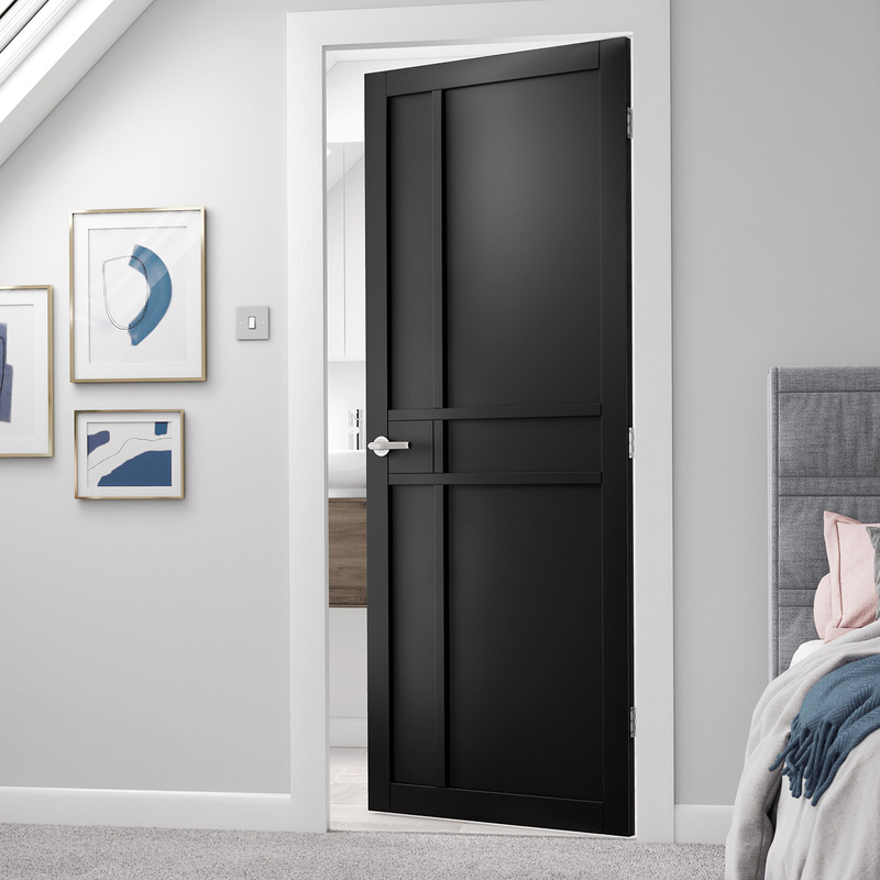 City Black Internal Door 35 x 1981 x 838mm