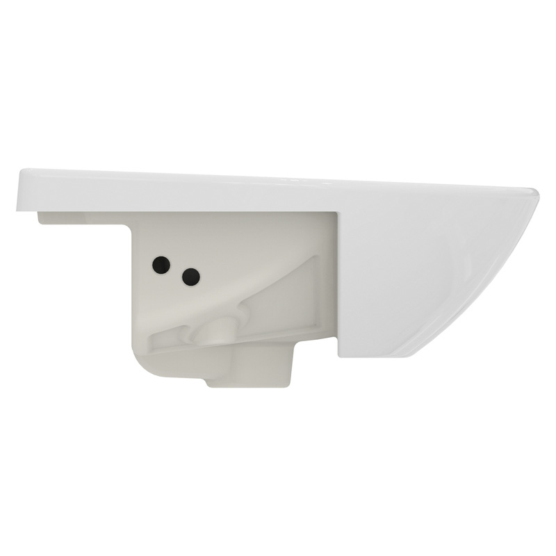 Armitage Shanks Sandringham 21 Semi-Recessed Basin 50cm 1 Tap Hole