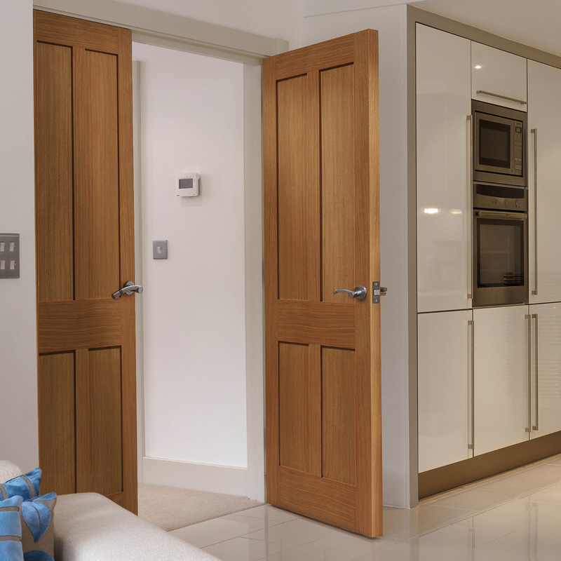 Rushmore Oak Internal Door Unfinished 35 x 1981 x 610mm