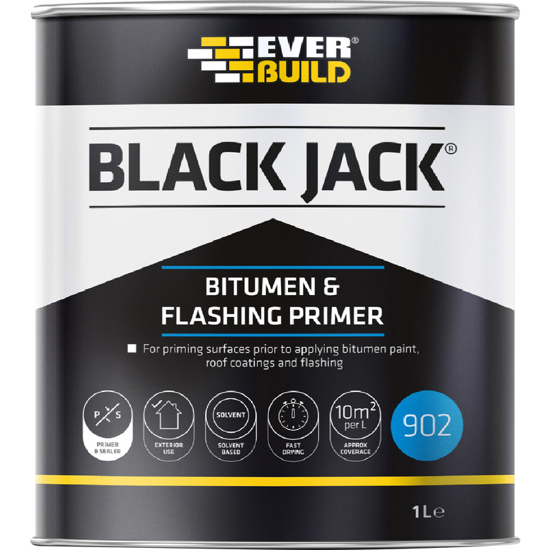 Everbuild Black Jack Bitumen & Flashing Primer 1L