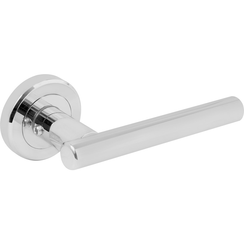 Serozzetta Philadelphia Lever On Rose Door Handles Polished Chrome