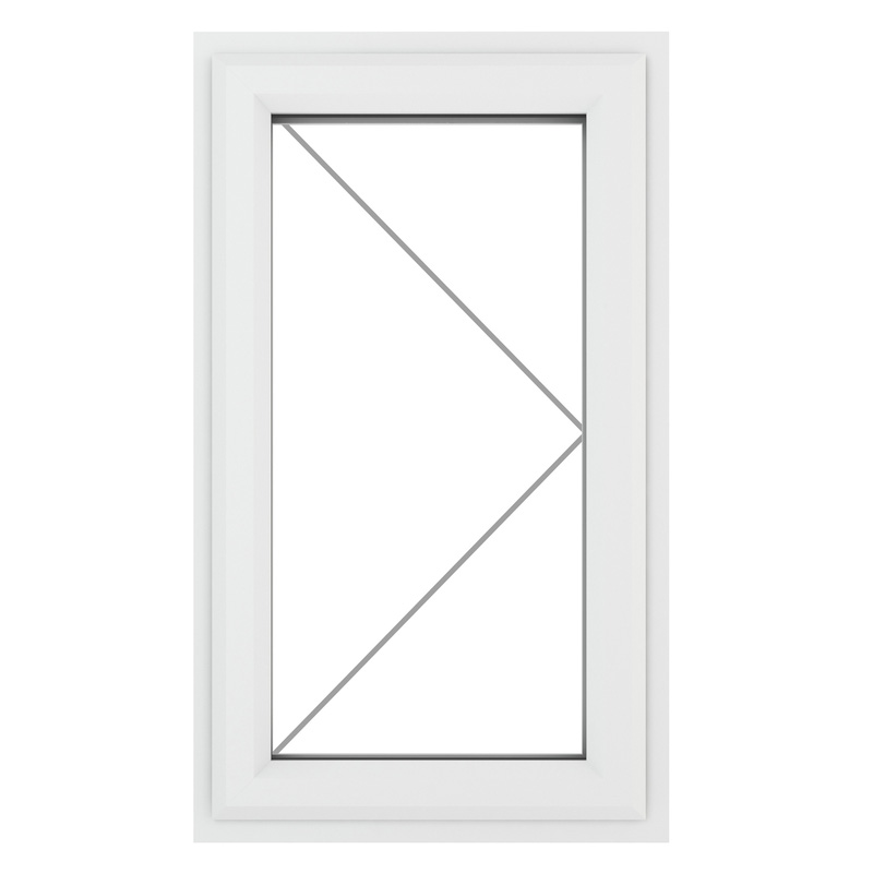 Crystal Casement uPVC Window Right Hand Opening 610mm x 965mm Clear Triple Glazed White