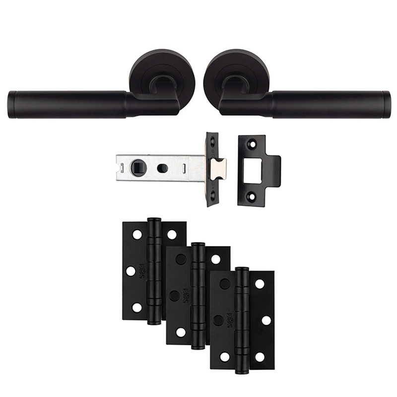 Carlisle Brass Belas Door & Latch Pack Matt Black