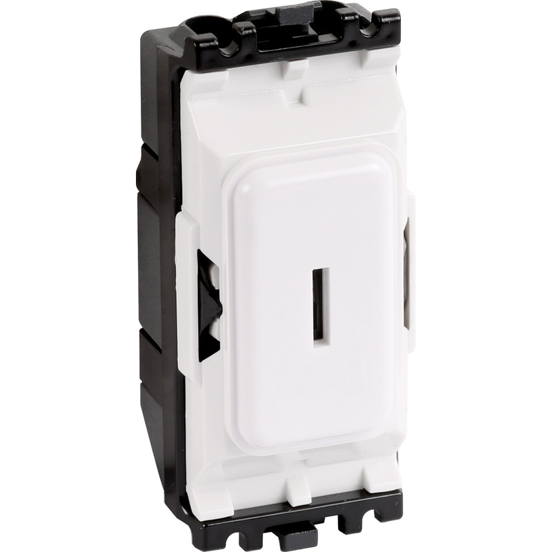 MK Grid Plus 20A Secret Key Switch Module 1 Way DP