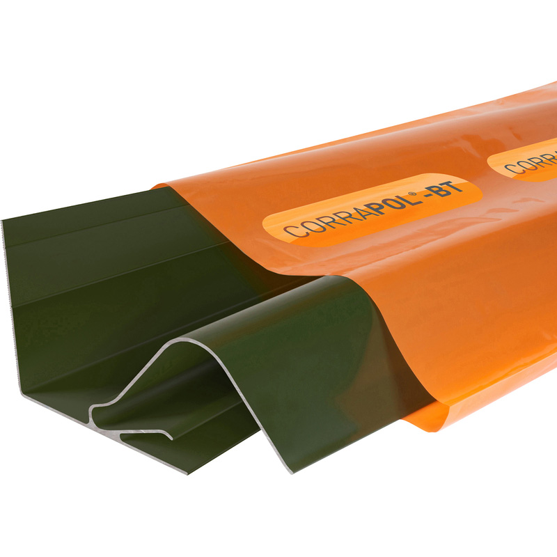 Corrapol-BT Rock n Lock Wall Flashing 6m Green