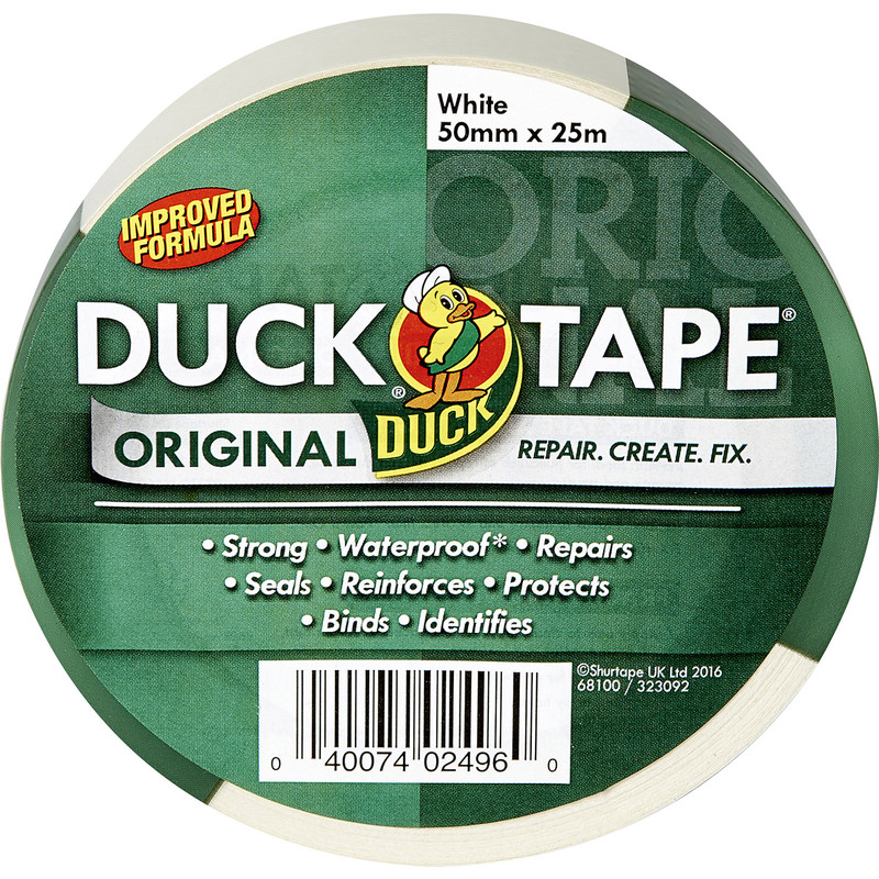 Duck Cloth Duct Tape White 50mm x 25m