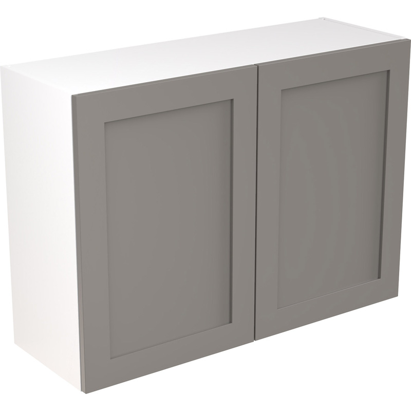 Kitchen Kit Flatpack Shaker Kitchen Cabinet Wall Unit Ultra Matt Dust Grey 1000mm