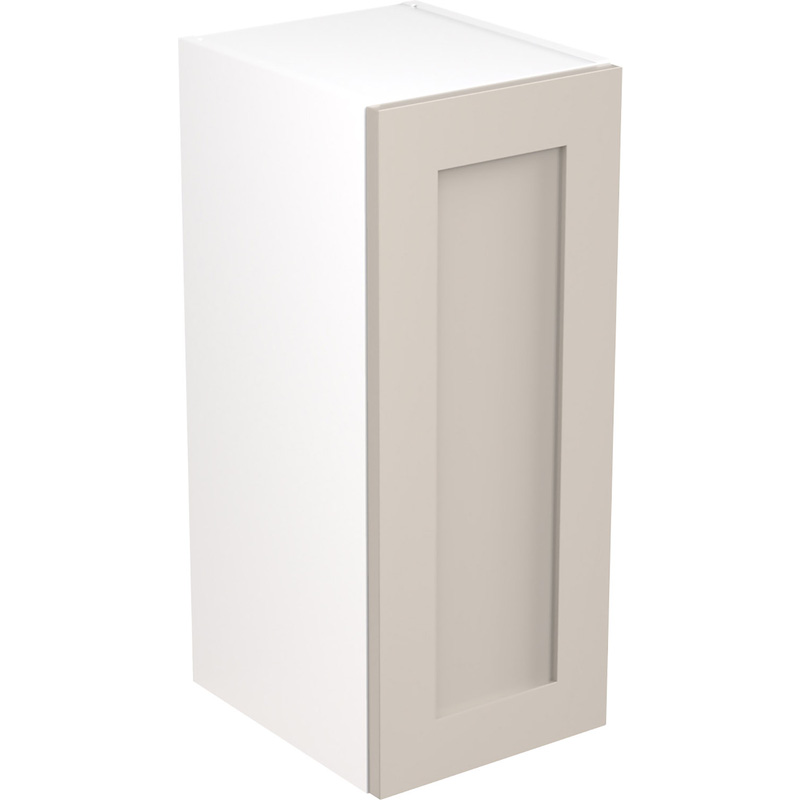 Kitchen Kit Flatpack Shaker Kitchen Cabinet Wall Unit Ultra Matt Light Grey 300mm