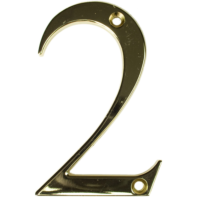 Fab & Fix Hardex Door Numeral Gold 2