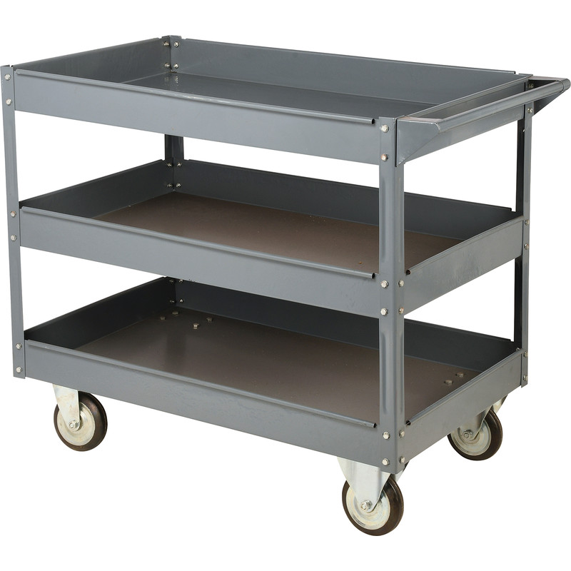 Steel Workshop Trolley 3 Tray