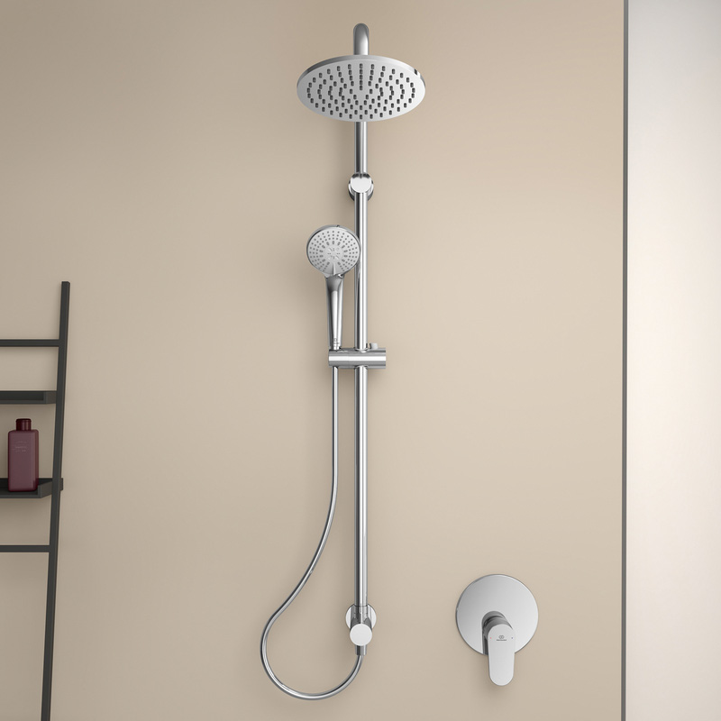 Ideal Standard IdealRain Round Diverter Shower Kit for Concealed Valves