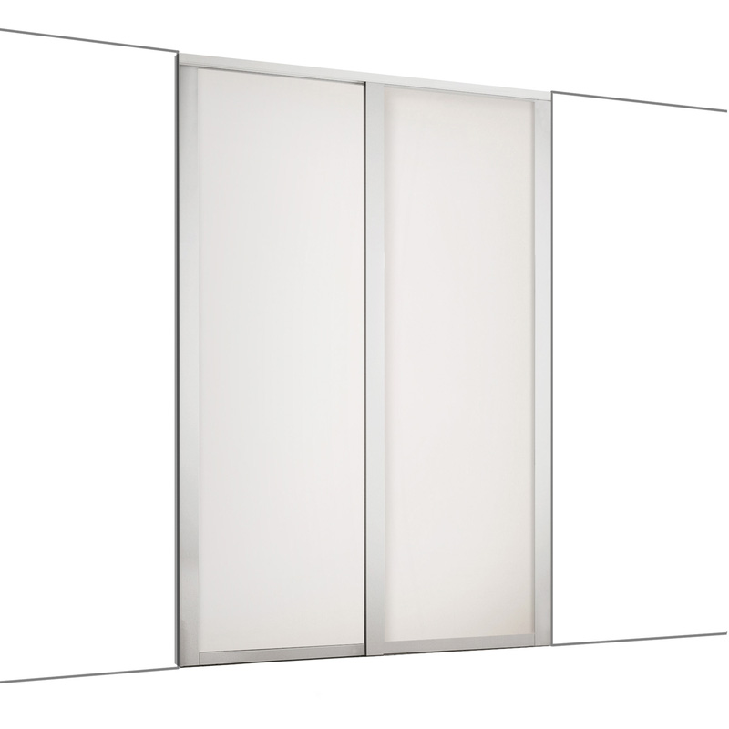 Spacepro Shaker 2 Door Sliding Wardrobe Kit White 1449 x 2260mm