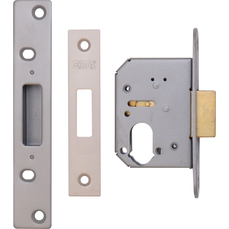 ERA Pro-Fit Euro Profile Deadlock 64mm Satin Chrome