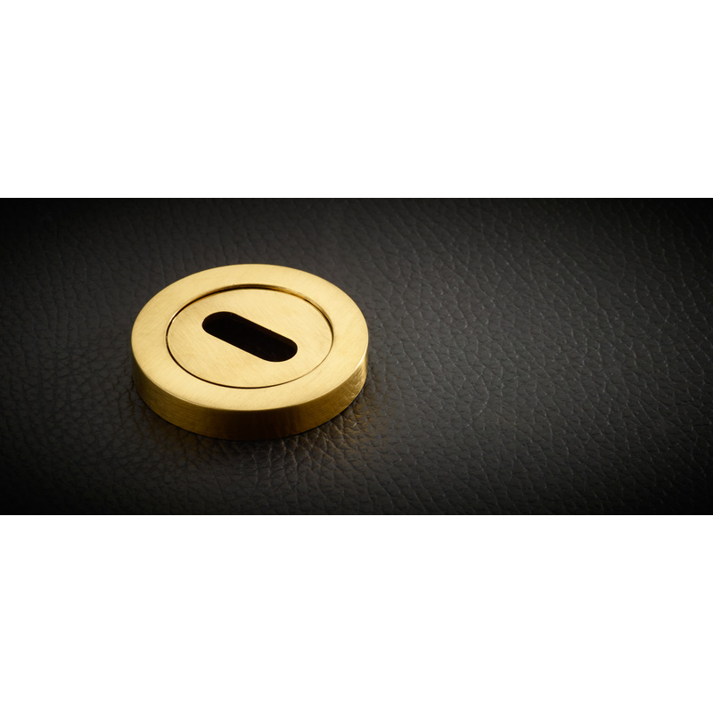 Stanza Standard Profile Escutcheon Favo Satin Brass