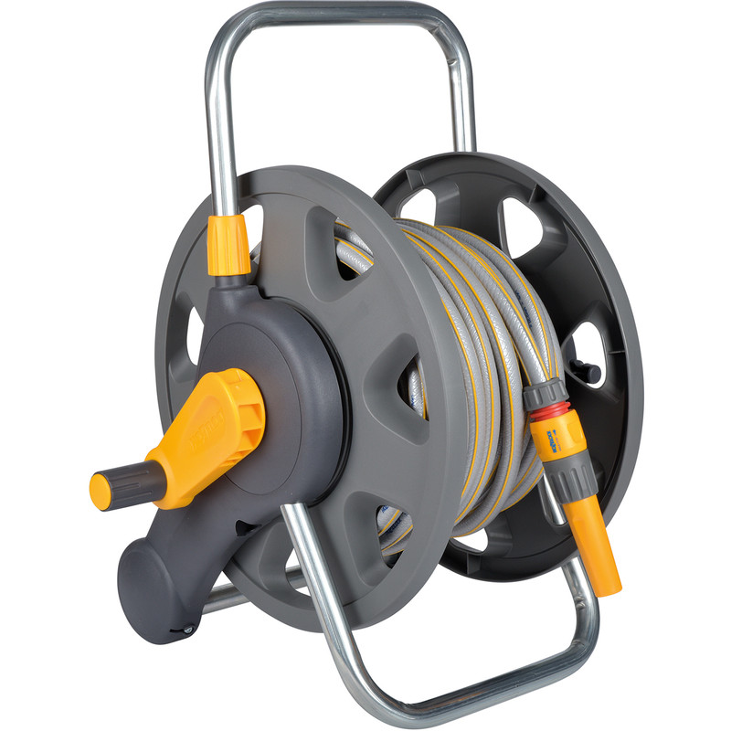 Hozelock Assembled 2-in-1 Hose Reel 25m Hose