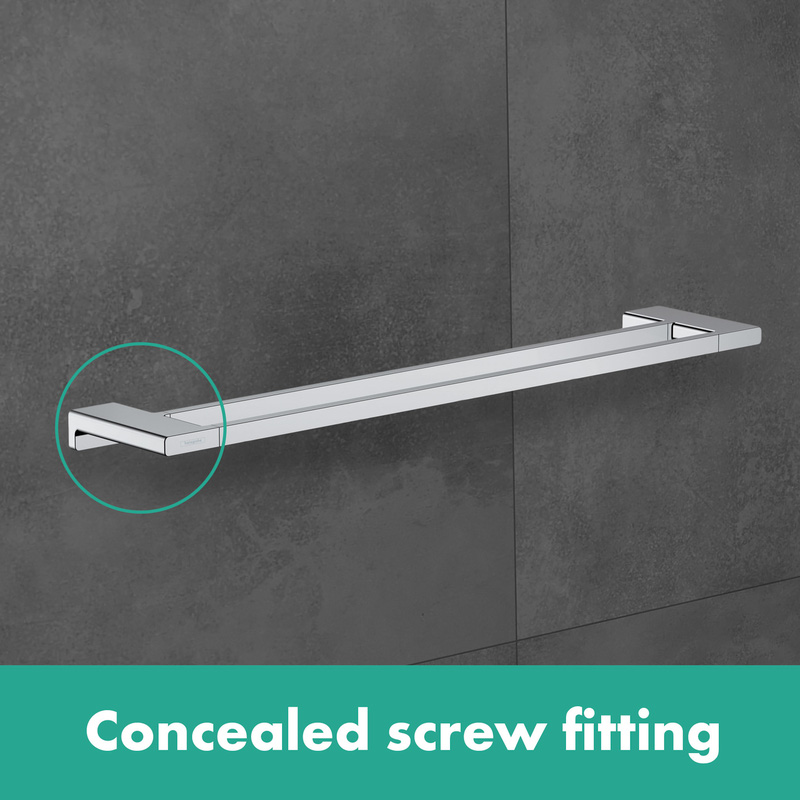 Hansgrohe AddStoris Double Bath Towel Rail Chrome