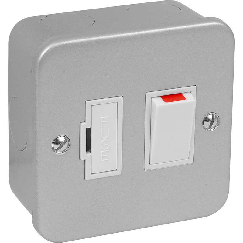 Axiom Metal Clad 13A Spur Switch & Neon