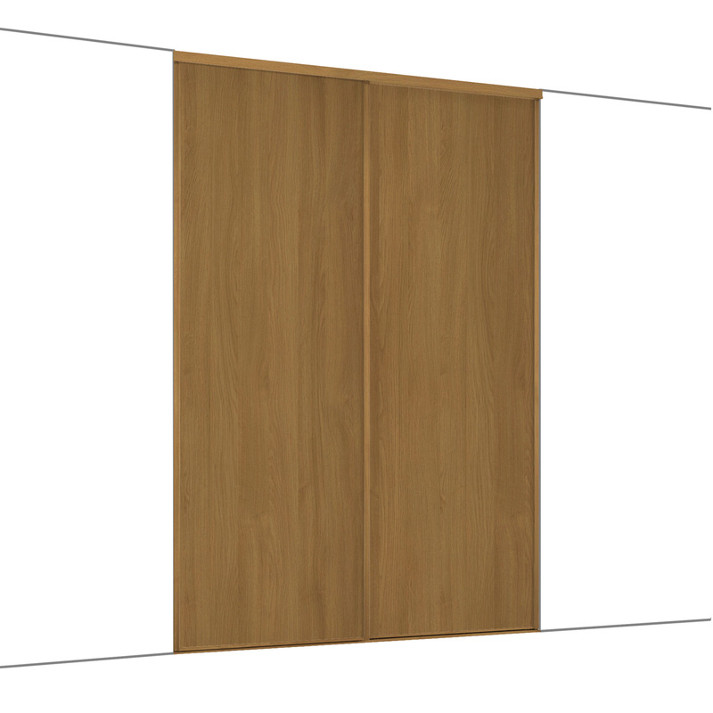 Spacepro Classic 2 Door Sliding Wardrobe Kit Oak 1489 x 2260mm