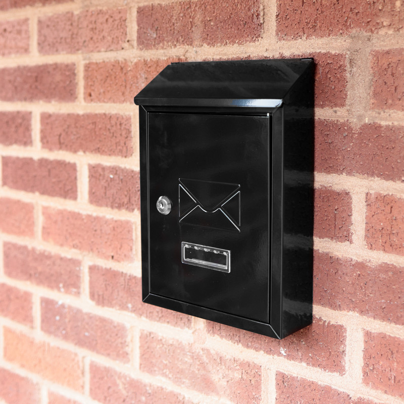 Compact Post Box Black