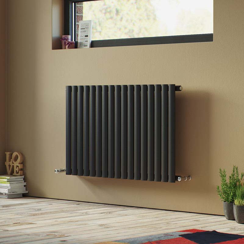 Ximax Bristol Designer Radiator 600 x 990mm 2604Btu Single Anthracite