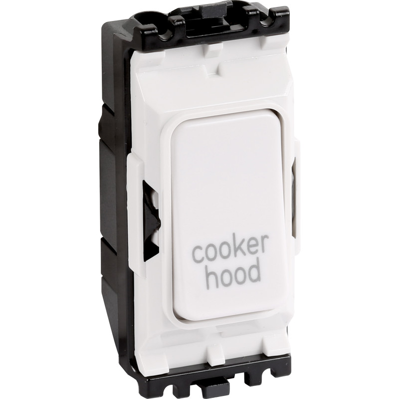 MK Grid Plus 20A 1 Way DP Engraved Module Cooker Hood