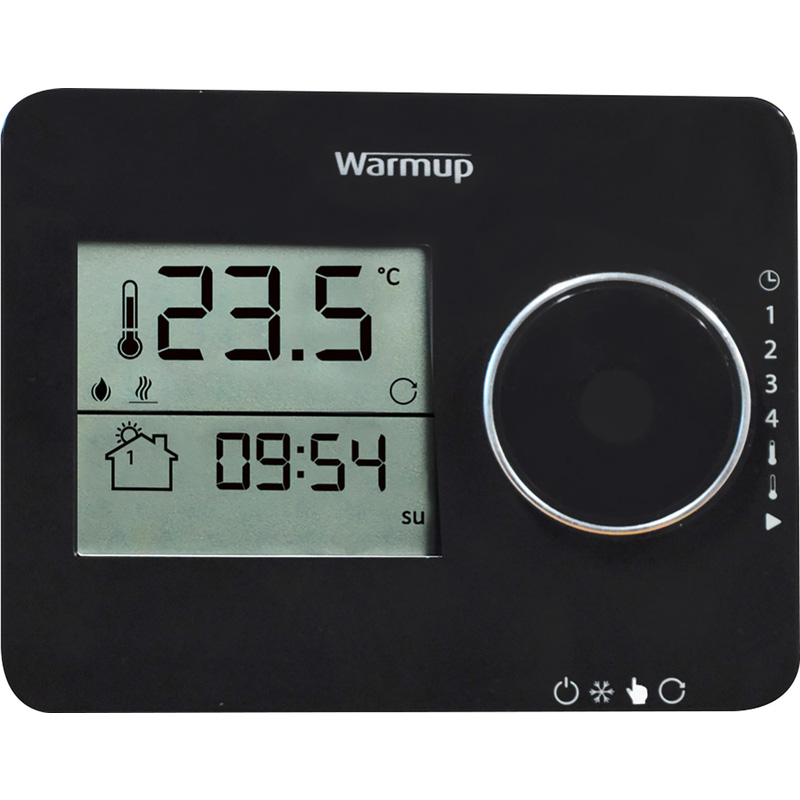 Warmup Tempo Programmable Thermostat Piano Black