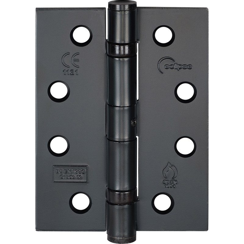 Grade 11 Ball Bearing Fire Hinge Matt Black