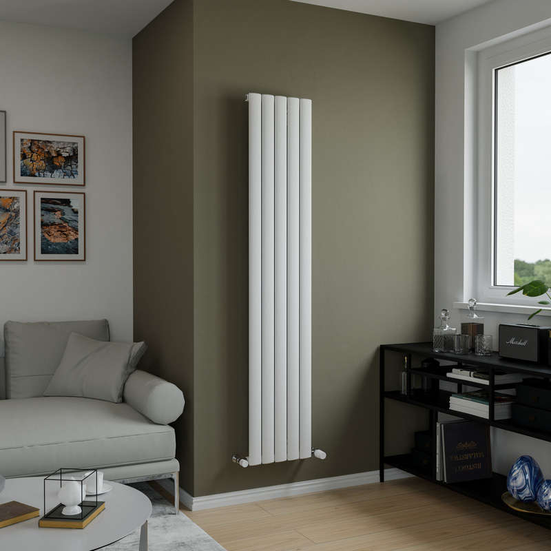 Ximax Camden Aluminium Designer Radiator 1800 x 345mm  2628Btu White