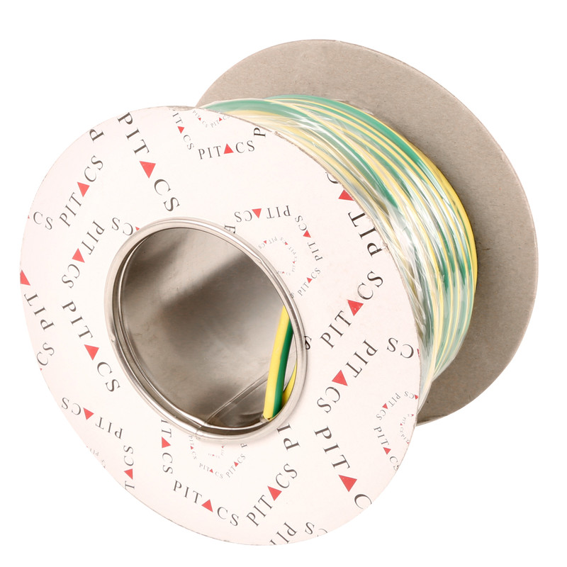 Pitacs Conduit Cable (6491X) 10.0mm2 G/Y Earth Drum
