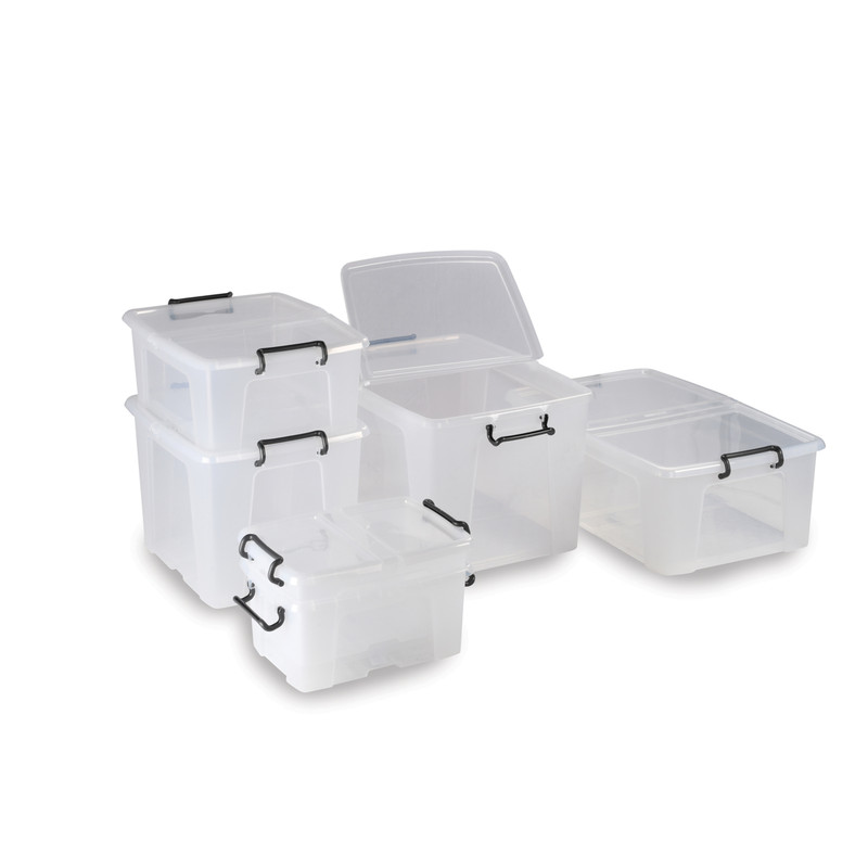 Plastic Container with Hinged Folding Lid 40L