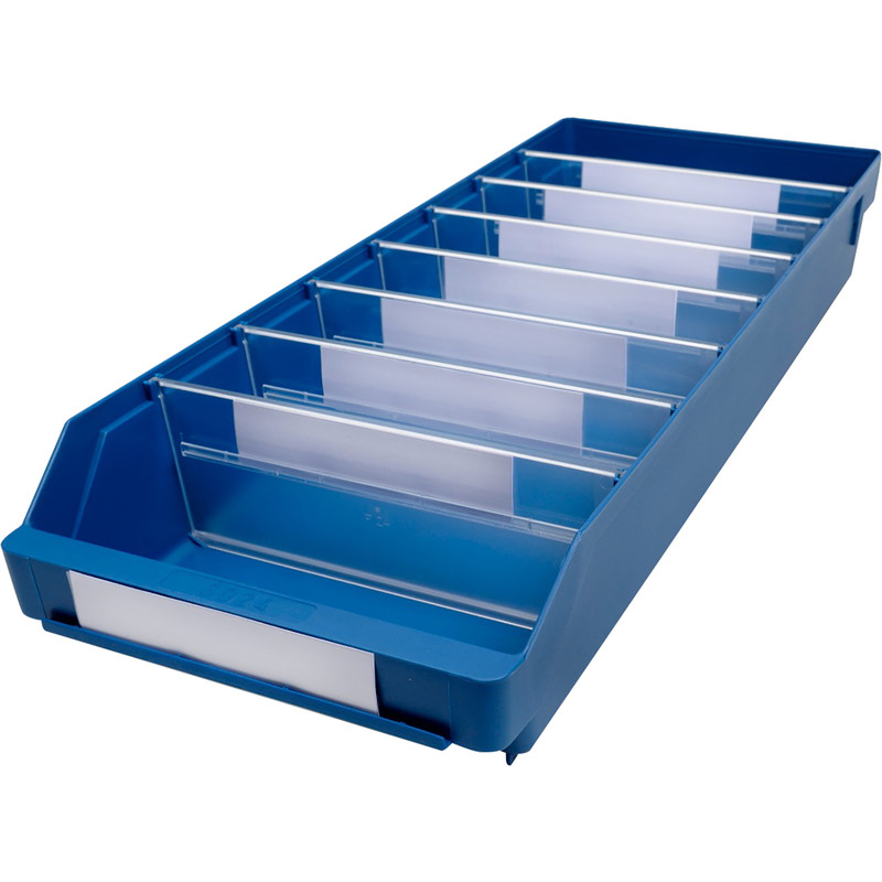 Blue Shelf Bin 600 x 240 x 95mm