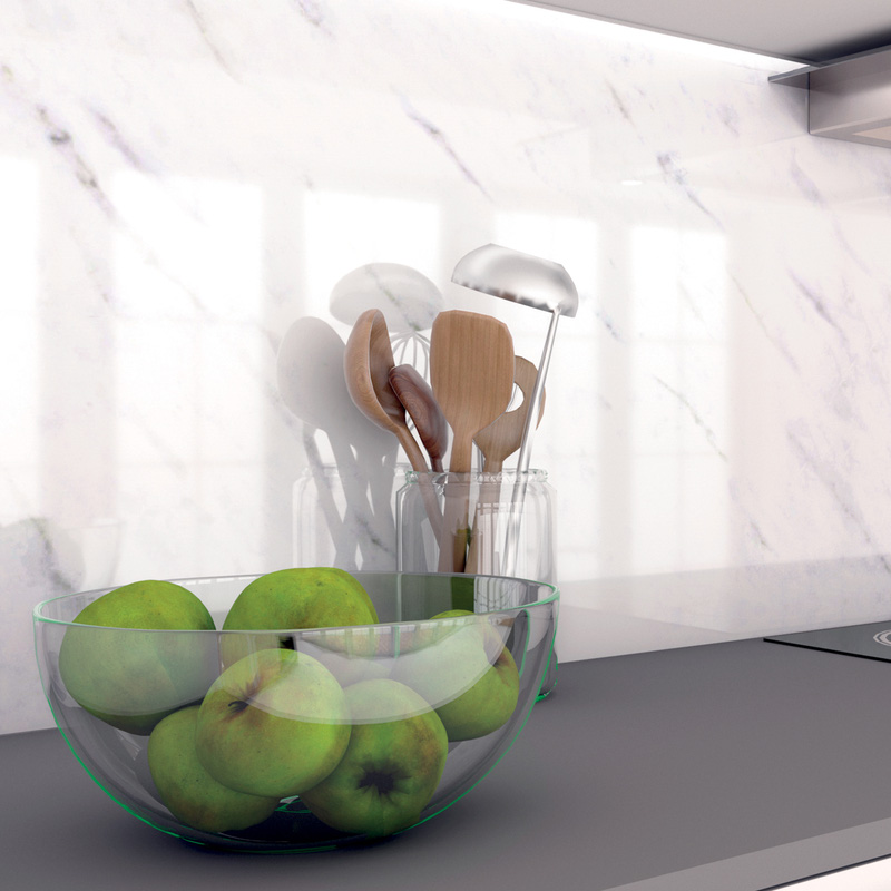 AluSplash Splashback Matt Marble 800 x 900mm