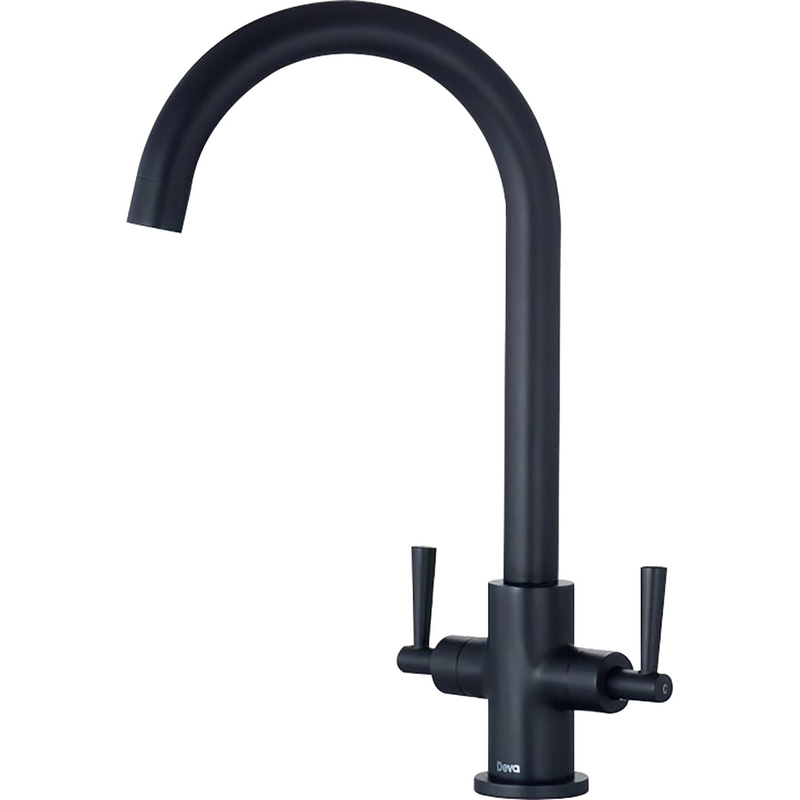 Deva Newton Mono Mixer Kitchen Tap Black