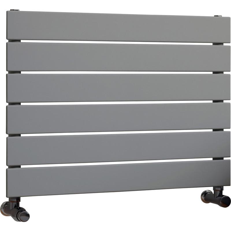 Ximax Oxford Single Horizontal Designer Radiator 445 x 600mm 1007Btu Silver