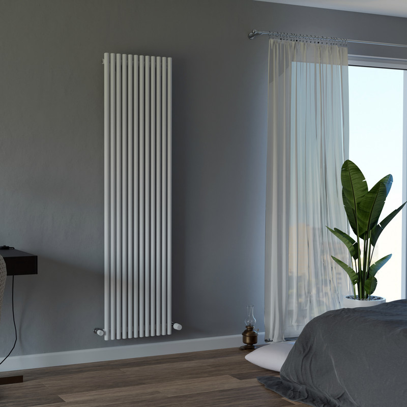 Ximax Cornwall Vertical Designer Radiator 1800 x 470mm 3904Btu White