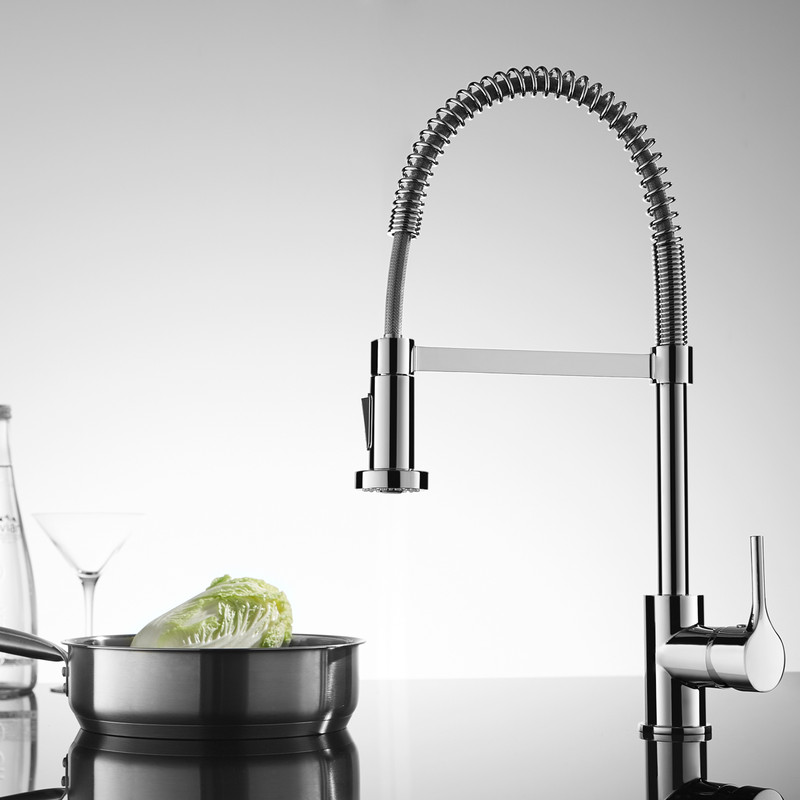 Deva Spring Pull Out Mono Mixer Kitchen Tap