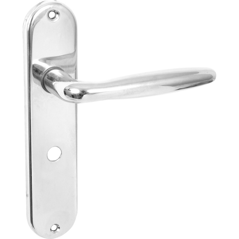 Rouen Door Handles Bathroom Polished Chrome