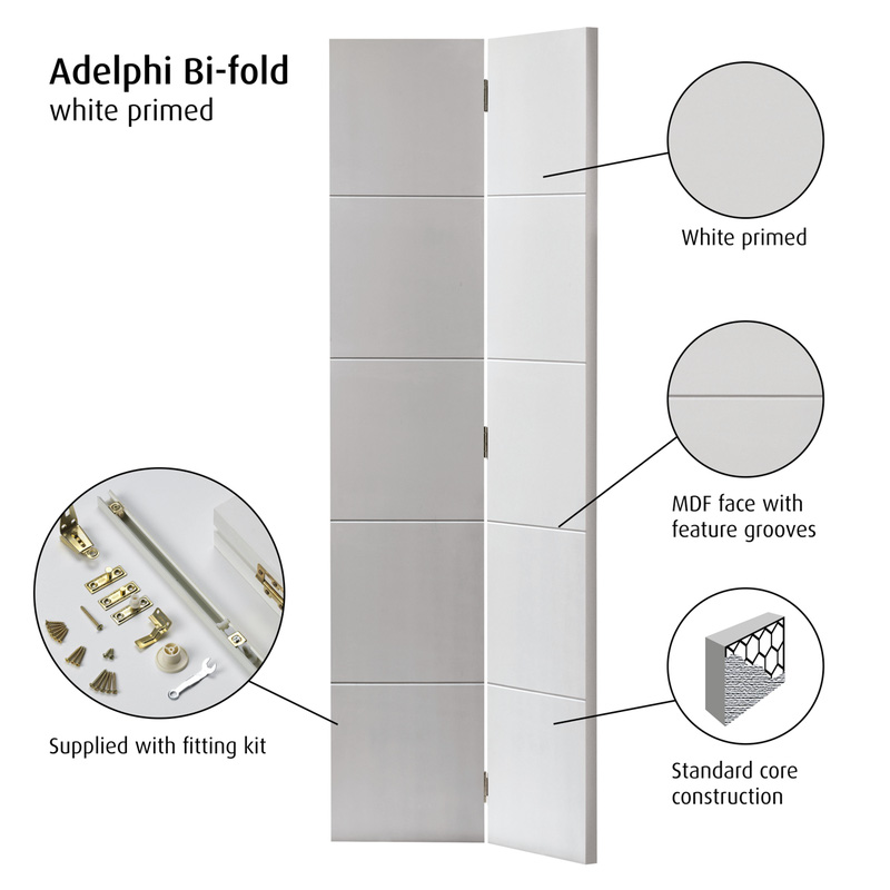 Adelphi White Bi-fold Internal Door 35 x 1981 x 762mm
