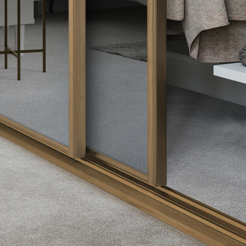Spacepro Classic 3 Door Sliding Wardrobe Kit Oak and Mirror 2216 x 2260mm