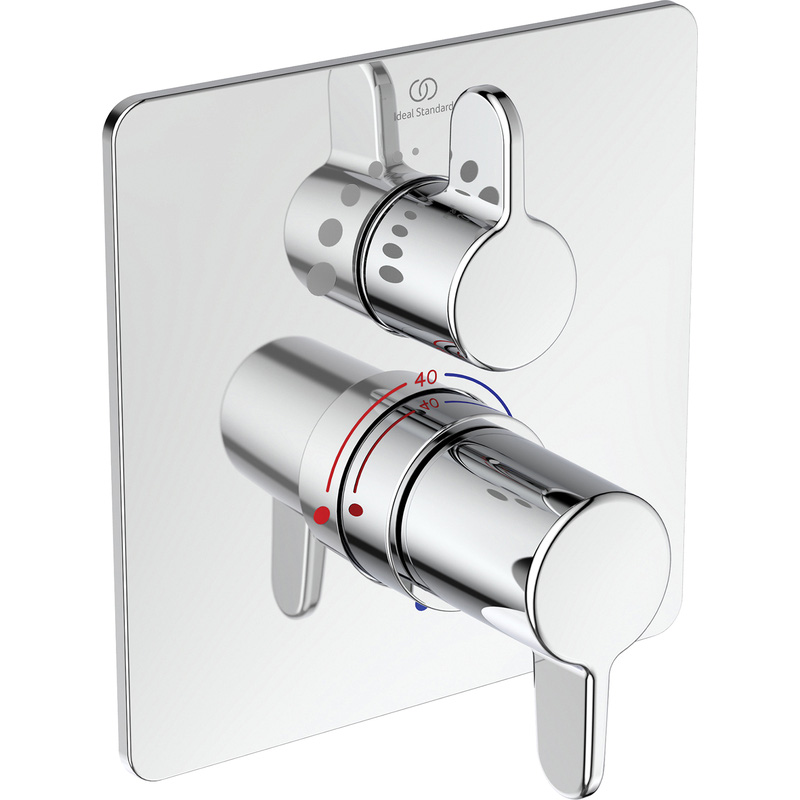 Ideal Standard Freedom Thermostatic Concealed Single Outlet Shower Valve Square