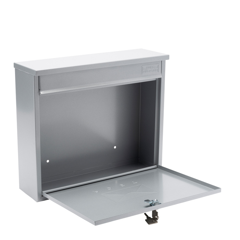 Burg-Wachter Elegance Post Box Silver